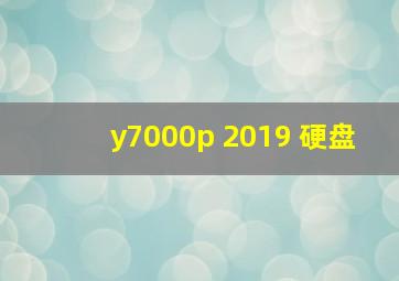 y7000p 2019 硬盘